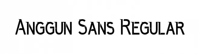 Anggun Sans Regular  Frei Schriftart Herunterladen