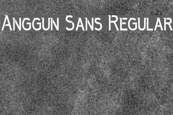 Anggun Sans Regular Schriftart examples