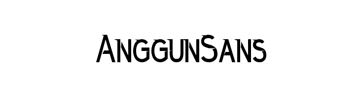 AnggunSans  Frei Schriftart Herunterladen
