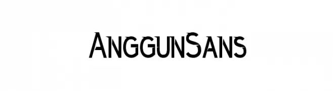 AnggunSans  नि: शुल्क फ़ॉन्ट्स डाउनलोड