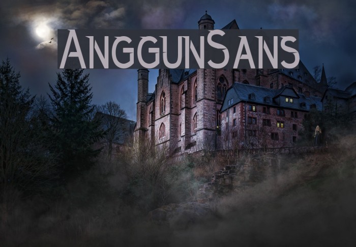 AnggunSans Font examples