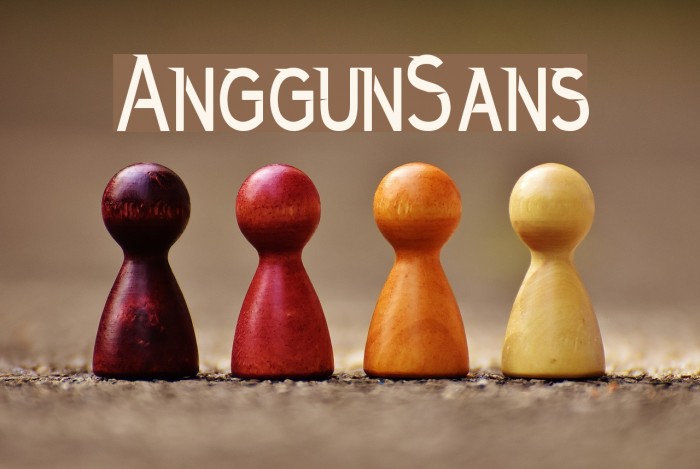 AnggunSans Font examples
