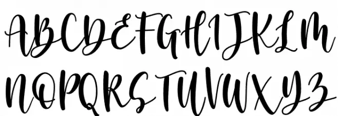 Anghine Darma Schriftart Groß