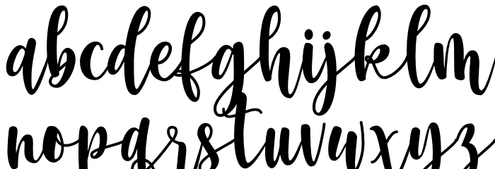 Anghine Darma Font LOWERCASE