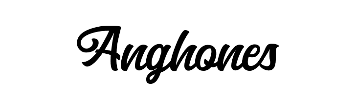 Anghones  Frei Schriftart Herunterladen