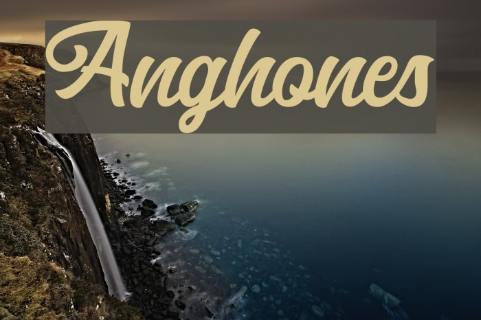 Anghones Font examples