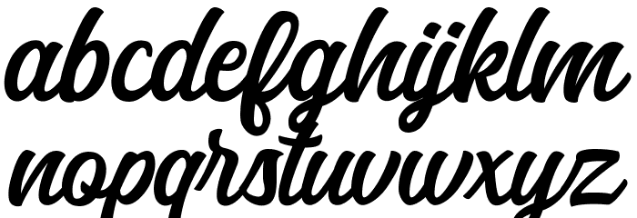 Anghones Font LOWERCASE