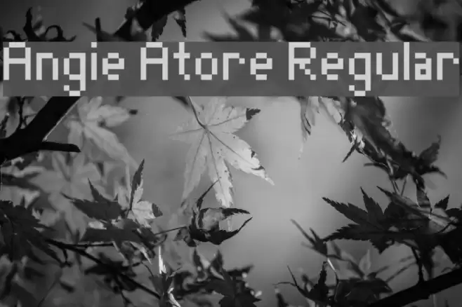 Angie Atore Regular Font examples