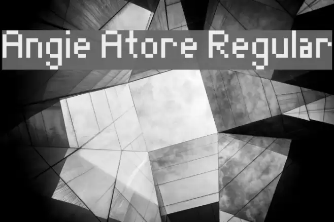 Angie Atore Regular Font examples