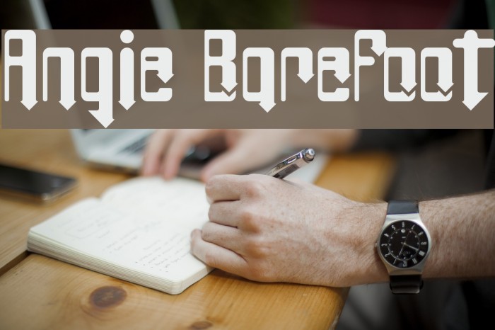 Angie BareFoot Example 1