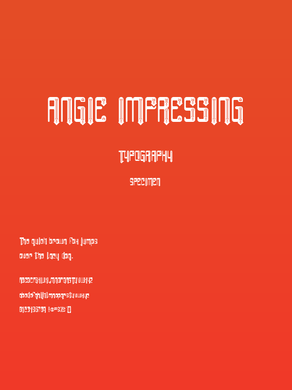 Angie Impressing Poster