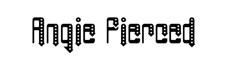 Angie Pierced  baixar fontes gratis
