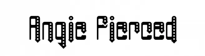Angie Pierced  नि: शुल्क फ़ॉन्ट्स डाउनलोड