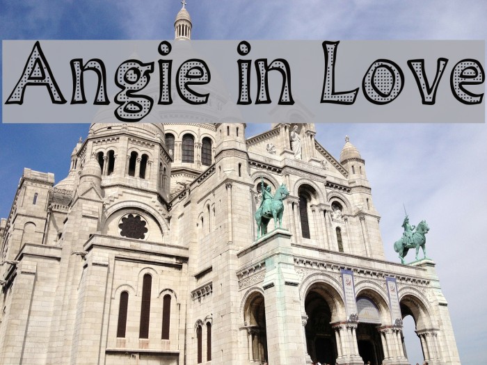 Angie in Love Font examples
