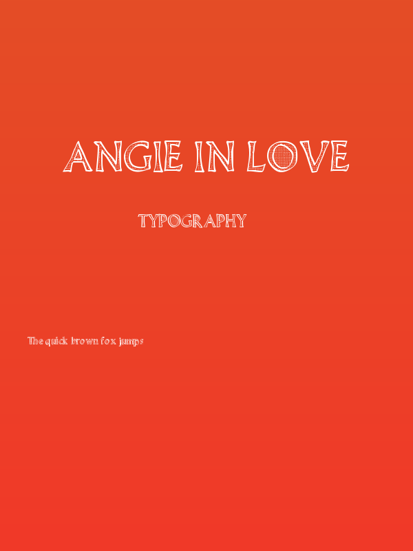 Angie in Love Poster