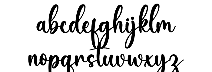 Angie Font LOWERCASE