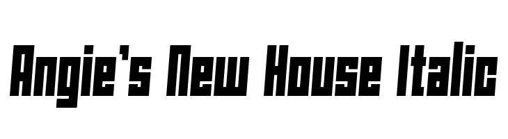 Angie's New House Italic  नि: शुल्क फ़ॉन्ट्स डाउनलोड