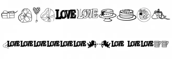 Angie's Valentines Font OTHER CHARS