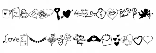 Angie's Valentines Font UPPERCASE