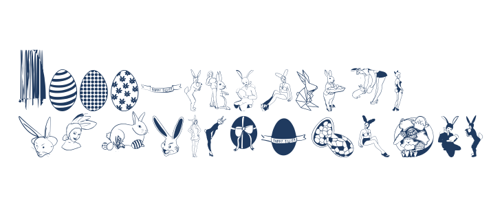 Angie's Vintage Easter Lowercase