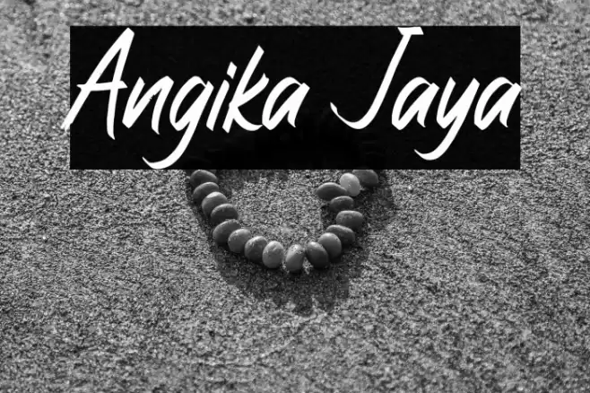 Angika Jaya Font examples
