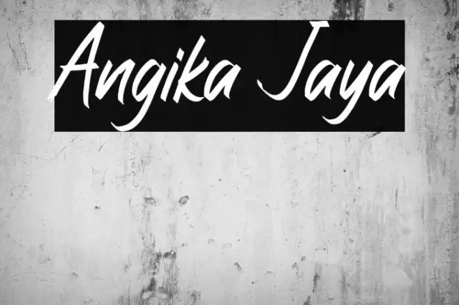 Angika Jaya Font examples