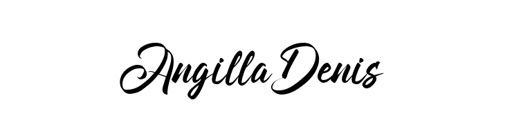 Angilla Denis  Frei Schriftart Herunterladen