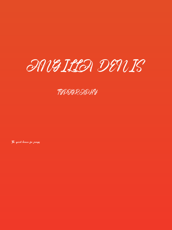 Angilla Denis Poster