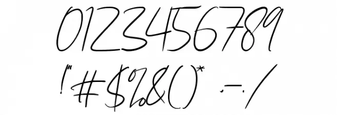 Angin Senja Font OTHER CHARS