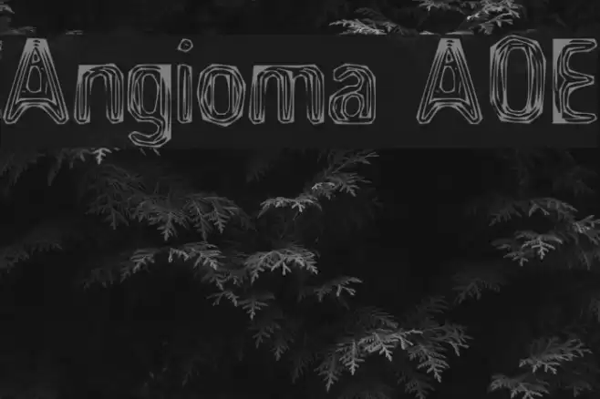 Angioma AOE Font examples