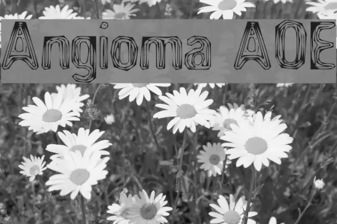 Angioma AOE Font examples