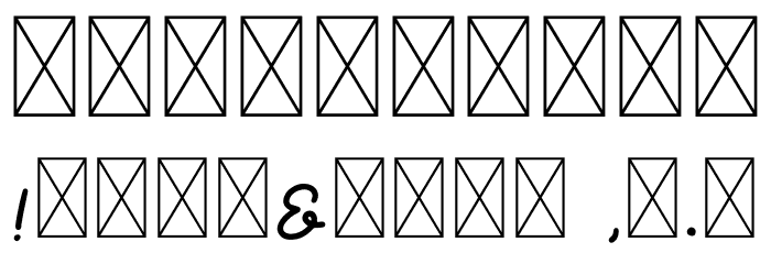 Angitany Font OTHER CHARS
