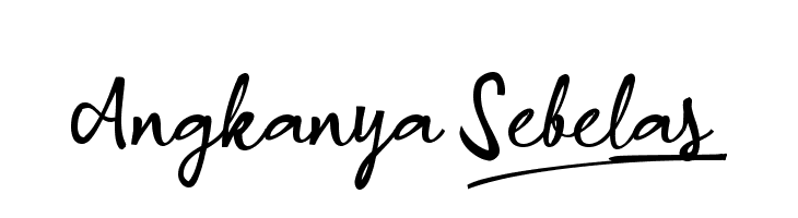 Angkanya Sebelas_  Free Fonts Download