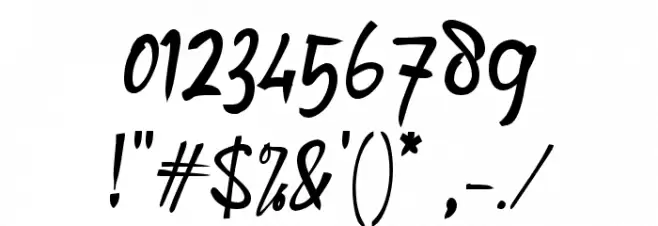 Angkanya Sebelas_ Font OTHER CHARS