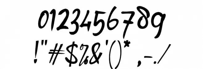 Angkanya Sebelas_ Font OTHER CHARS