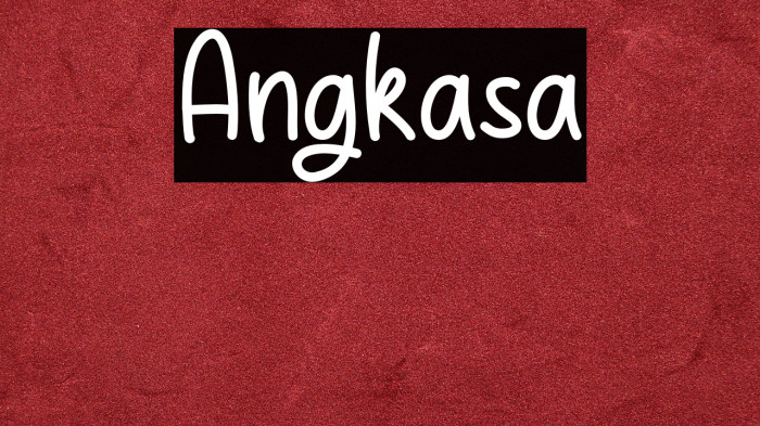 Angkasa Example 1