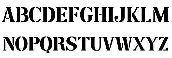 Angkatan Bersenjata Font LOWERCASE