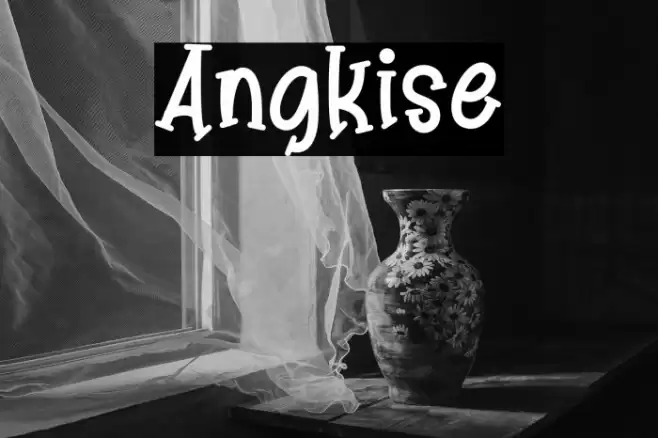 Angkise Font examples