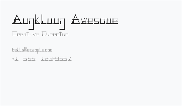 Angklung Awesome Business Card