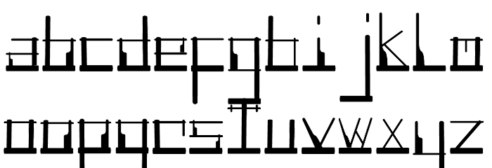 Angklung Awesome 字体 小写
