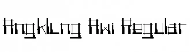 Angklung Awi Regular  Frei Schriftart Herunterladen