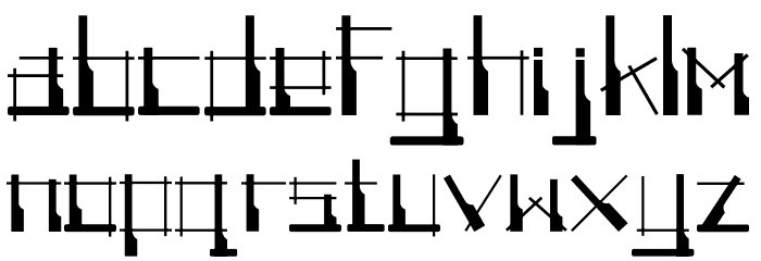 Angklung Awi Regular Font LOWERCASE