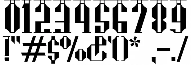 Angklung Bamboo Polices AUTRES CHARS