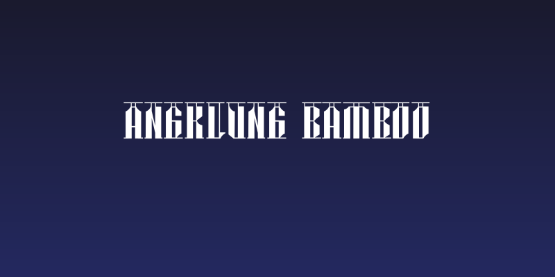 Angklung Bamboo Social Header