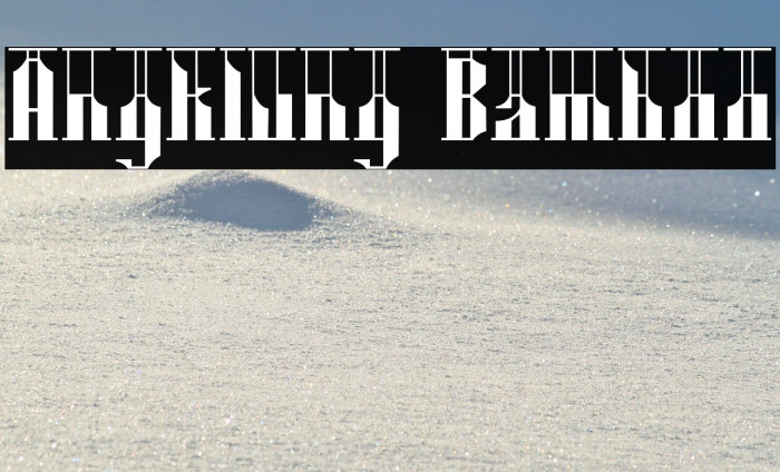 Angklung Bamboo Example 1