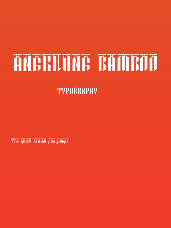 Angklung Bamboo Poster