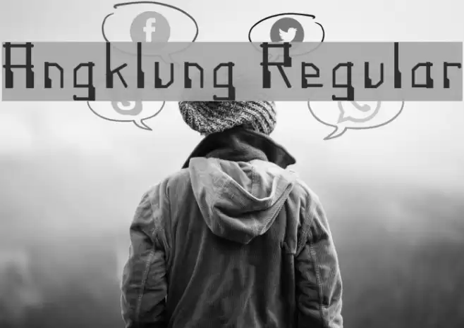 Angklung Regular Font examples