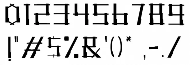 Angklung_KM_017 Regular Font OTHER CHARS