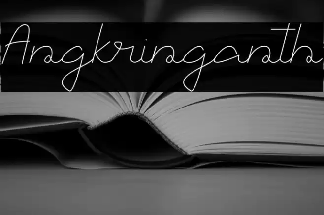 Angkringanth Font examples