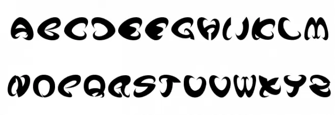Angle Bold Schriftart Groß